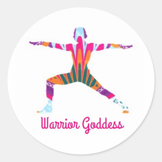 Warrior Goddess Sticker (Voorkant)