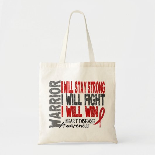 Warrior hartziekte tote bag (Voorkant)