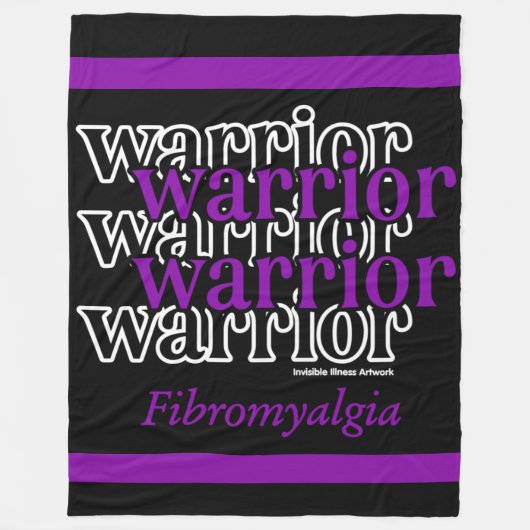 Warrior/Herhaald...Fibro Fleece Deken (Voorkant)
