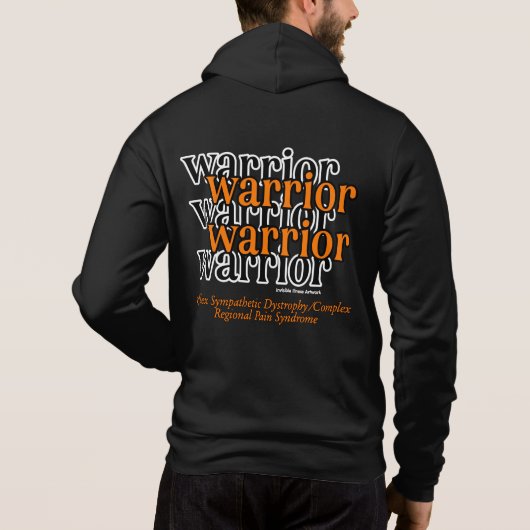 Warrior/herhaaldelijk.. RSD/CRPS Hoodie (Achterkant)