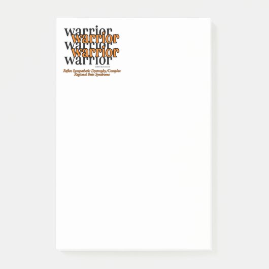 Warrior/herhaaldelijk.. RSD/CRPS Post-it® Notes (Voorkant)