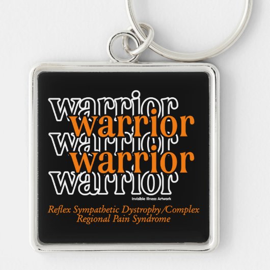 Warrior/herhaaldelijk.. RSD/CRPS Sleutelhanger (Voorkant)
