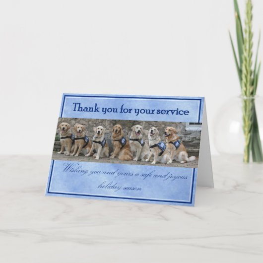 Warrior Holiday Kaart (Voorkant)