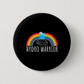Warrior Hydrocephalus Awareness Brain Shunt Surviv Ronde Button 5,7 Cm (Voorkant)