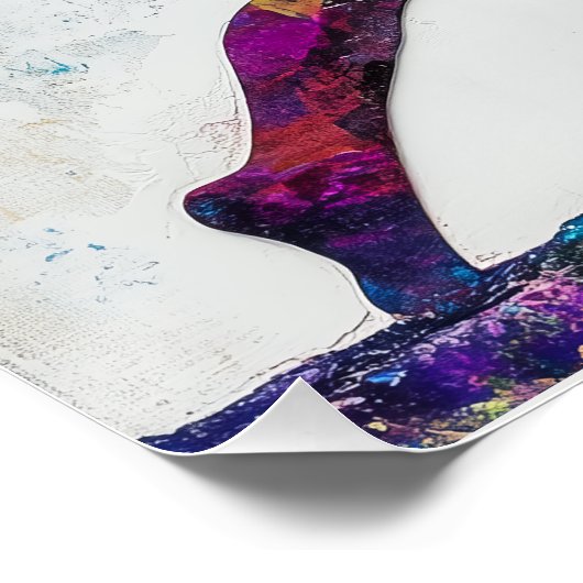 Warrior II Pose Glossy Poster (Hoek)