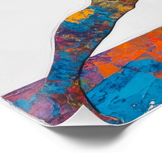 Warrior II Pose Glossy Poster (Hoek)