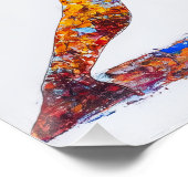 Warrior II Pose Glossy Poster (Hoek)