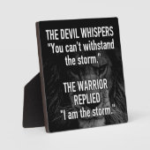 Warrior - ik ben het Storm - Lion Beast Motivatie Fotoplaat (Voorkant)