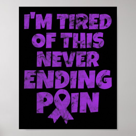 Warrior Ik ben moe van het nooit eindigen van pijn Poster (Voorkant)