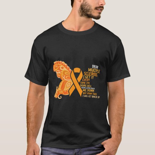 Warrior Ik doe het goed Multiple Sclerosis Awarene T-shirt (Voorkant)