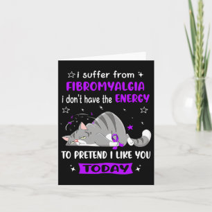 Warrior Ik lijd aan fibromyalgie Kaart