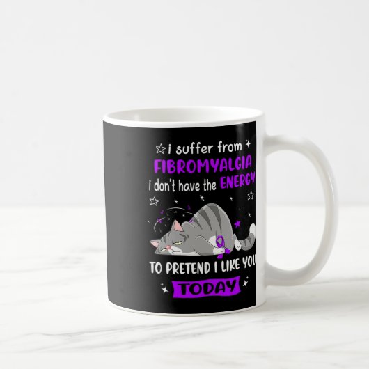 Warrior Ik lijd aan fibromyalgie Koffiemok (Rechts)
