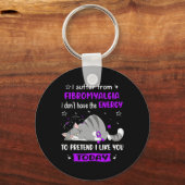 Warrior Ik lijd aan fibromyalgie Sleutelhanger (Voorkant)
