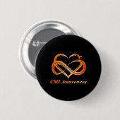 Warrior I'm Fine Chronic Myeloid Leukemia Awarenes Ronde Button 5,7 Cm (Voorkant /achterkant)
