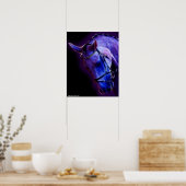 Warrior in Paars Poster (Keuken)