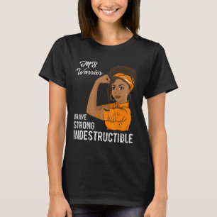 Warrior Indestructible Multiple Sclerosis Awarenes T-shirt