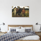 Warrior Knachten, 1881-98 Canvas Afdruk (Insitu (Slaapkamer))