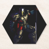Warrior Knight Dekenkussen Onderzetter (Voorkant)