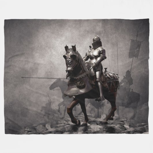 WARRIOR KNIGHT FLEECE DEKEN (Voorkant (Horizontaal))