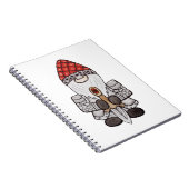 Warrior Knight Gnome Notitieboek (Rechterzijde)