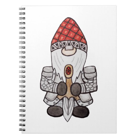 Warrior Knight Gnome Notitieboek (Voorkant)