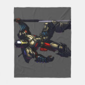 Warrior Knight Throw Blanket Fleece Deken (Voorkant)