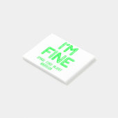 Warrior letselschade ruggengraat - IK BEN FINE Post-it® Notes (Schuin)