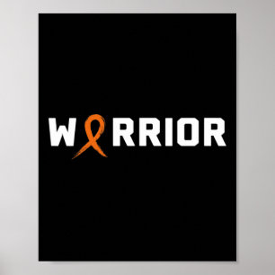 WARRIOR LEUKEMIA SHIRT - Blood Cancer Awareness Poster