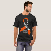 Warrior Leukemie Bewustzijn Bloedkanker Chemothera T-shirt (Voorkant volledig)