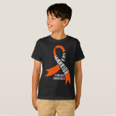 Warrior Leukemie Bewustzijn Bloedkanker Chemothera T-shirt (Voorkant volledig)