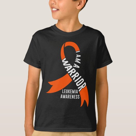 Warrior Leukemie Bewustzijn Bloedkanker Chemothera T-shirt (Voorkant)