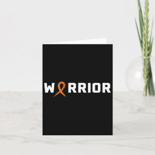 Warrior Leukemie Shirt - Bloedkanker Bewustzijn Kaart