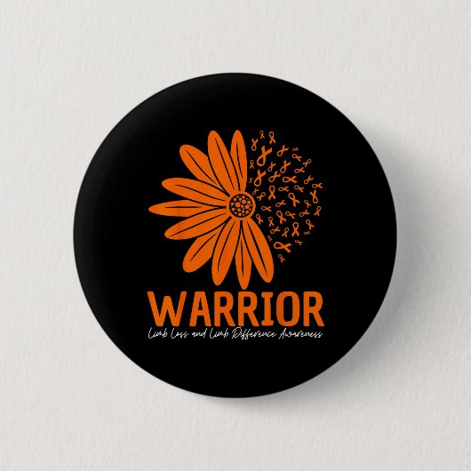 Warrior Limb Loss & Limb Difference Awareness Ronde Button 5,7 Cm (Voorkant)