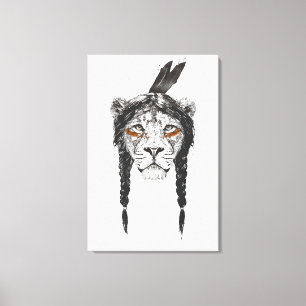 Warrior lion canvas afdruk