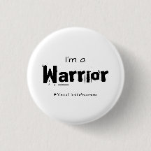 Warrior Mental Health Awareness Button Standard