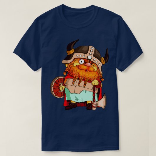 Warrior met baard t-shirt (Design voorkant)