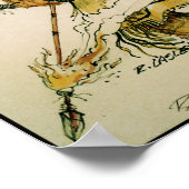 Warrior met Flaming Arrow Canvas Print (Hoek)