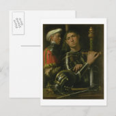 Warrior met gom (olie) briefkaart (Voorkant / Achterkant)