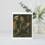 Warrior met gom (olie) briefkaart (Staand voorkant)