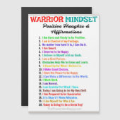 WARRIOR MINDSET MAGNETIC KAART (Voorkant / Achterkant)