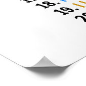 Warrior Mindset Positive Affirmations Poster (Hoek)