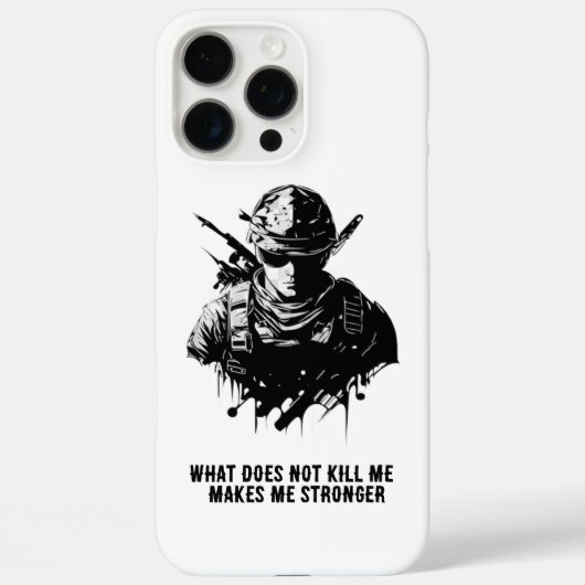 Warrior Mindset Soldaat Hoesje (Achterkant)