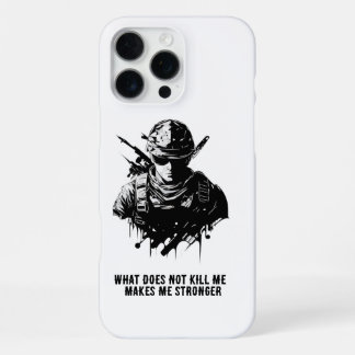 Warrior Mindset Soldaat Hoesje iPhone 16 Pro Max Hoesje