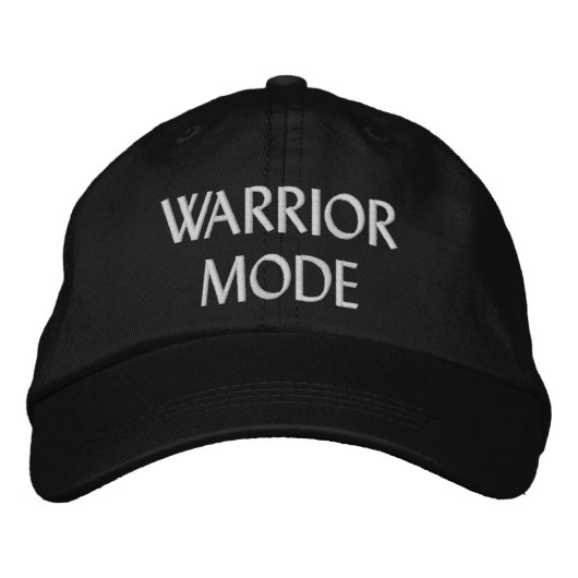 Warrior Mode Classic Embroidered Hat Geborduurde Pet (Voorkant)