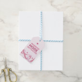 Warrior Mode Geactiveerd | Roze Zorgpakketten Cade Cadeaulabel (Met Touw)