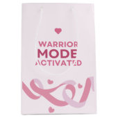 Warrior Mode Geactiveerd | Roze Zorgpakketten Cade Medium Cadeauzakje (Voorkant)