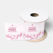 Warrior Mode Geactiveerd | Roze Zorgpakketten Cade Satijnen Lint (Spoel)