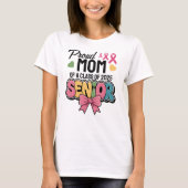 Warrior Mom, Proud & Unstoppable, Class of 2025 T-shirt (Voorkant)
