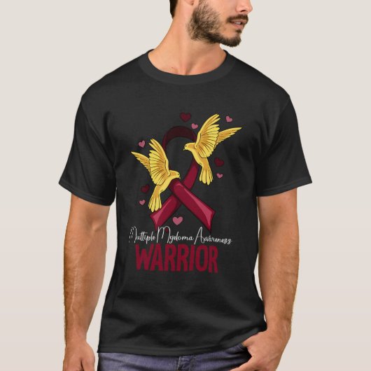 Warrior Multiple Myeloma Bewustheid T-shirt (Voorkant)