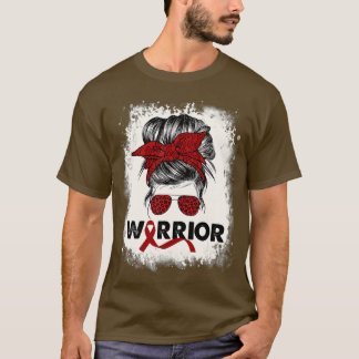 Warrior Multiple Myeloma Cancer Awareness Burgundy T-shirt